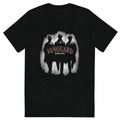 NETRO Vanguard Rebellion graphic streetwear t-shirt with shadowed figures and red typography
